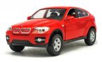 White / Red / Black 1:32 Scale Kids Diecast BMW X6 SUV Toy