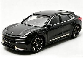 1:64 Scale Bburago Black / White Diecast 2021 Zeekr 001 Model