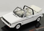 White 1:43 Scale IXO Diecast 1983 VW Golf Cabriolet Mk1 Model