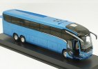 White / Blue Diecast Marcopolo G8 Paradiso 1200 Coach Bus Model