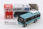 Mini Scale Blue TOMY NO.92 Toyota Coaster Bus Toy