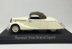 White 1:43 NOREV Diecast Renault Viva Grand Sport Car Model