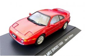 Red 1:43 Scale EBBRO Diecast Toyota MR-2 1989 Model