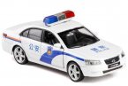 1:32 Scale White Diecast Hyundai Sonata Police Car Toy