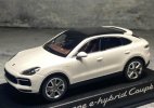 1:43 White Diecast 2019 Porsche Cayenne e-hybrid Coupe Model