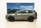Green 1:64 Scale Diecast 2023 Honda Breeze SUV Model