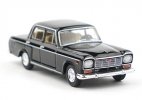 1:64 Scale Black / Blue Diecast Shanghai SH760A Sedan Model