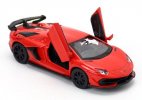 White / Red 1:43 Kids Diecast Lamborghini Aventador SVJ63 Toy