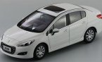 Silver / Red / White 1:18 Scale Diecast Peugeot 308 Model