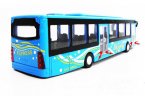 Kids 1:50 Scale Red / Blue Diecast City Bus Toy