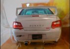 White / Wine Red 1:24 Diecast SUBARU IMPREZA WRX STI Model