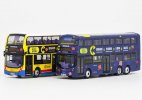 1:120 Blue / Yellow Diecast Volvo B8L Double Decker Bus Model