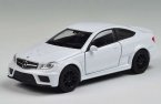 Kids 1:36 Red / White Diecast Mercedes-Benz C63 AMG Coupe Toy