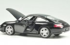 Welly 1:24 Black / Silver Diecast Porsche 911 Carrera S Coupe