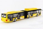 1:43 Scale Kids Yellow / Blue / Red Articulated City Bus Toy