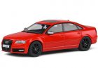 Red 1:43 Scale Solido Diecast 2010 Audi S8 D3 Car Model