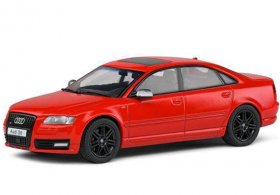 Red 1:43 Scale Solido Diecast 2010 Audi S8 D3 Car Model