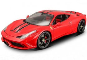 Red 1:18 Scale Bburago Diecast Ferrari 458 Special Model