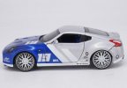 1:24 Scale Blue-Silver Maisto Diecast Nissan 370Z Model