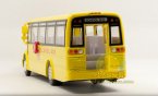 Kids Bright Yellow Chinese Style Die-Cast School Bus Toy