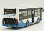 1:43 Scale White-Blue Diecast Sunlong SLK6109 City Bus Model