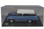 Blue 1:43 IXO Diecast 1971 Chevrolet Veraneio S Luxe Model