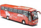 1:43 Scale Red Eligor Die-Cast Volvo 9700 Tour Bus Model