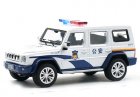 1:64 Scale White Police Diecast 2016 BAIC ORV BJ80 SUV Model