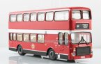 1:76 Scale NO.84 Red London Double Decker Bus Toy Model