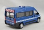 Blue 1:43 Scale Diecast Peugeot BOXER Model