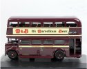 1:76 Scale Brown Oxford British Double-Decker Bus Model