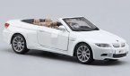 1:32 Scale Bburago White Diecast 2009 BMW M3 Cabriolet Model