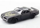 Matte Black / Red 1:36 Kids Diecast 1978 Pontiac Firebird Toy