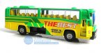 Kids Bright Yellow-Green Pull-Back Function City Bus Toy