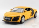 White / Orange / Green / Red / Yellow Diecast Audi R8 Car Toy