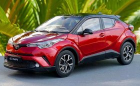 Red 1:18 Scale Diecast Toyota C-HR Model