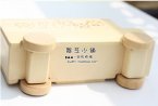 Medium Size White Animal Figures Wooden Bus Toy