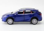 1:32 Scale Kids Blue / Black / White Diecast Lexus NX 200t Toy