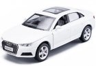 White / Silver / Black/ Gray Kid 1:32 Scale Diecast Audi A4L Toy