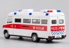 White-Red 1:32 Scale Police Kid Diecast Mercedes Benz Vario Toy