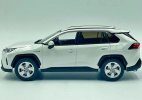 White / Silver / Gray 1:30 Scale Diecast 2020 Toyota RAV4 Model