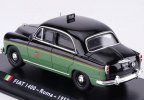 1:43 Scale Black-Green Diecast 1955 Fiat I400 Taxi Model
