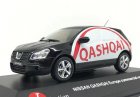 Black 1:43 Scale J-Collection Diecast 2007 Nissan Qashqai Model