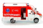 White-Red SIKU 2108 Diecast Mercedes-Benz Ambulance Van Toy