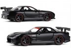 Black / White Jada 1:32 Scale Kids Diecast Mazda RX-7 Toy