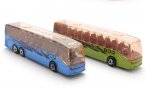 Kids White / Yellow / Blue / Green Die-Cast Airport Tour Bus Toy