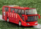 Red Portugal Football Team Painting Kids Diecast Coach Bus Toy
