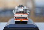 White-Orange 1:76 Diecast BeiJing SK561G Articulated Trolley Bus