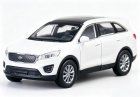 Kids 1:36 Scale Welly White Diecast Kia Sorento SUV Toy