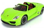 Kids 1:32 Scale Green /Red /Gray Diecast Porsche 918 Spyder Toy